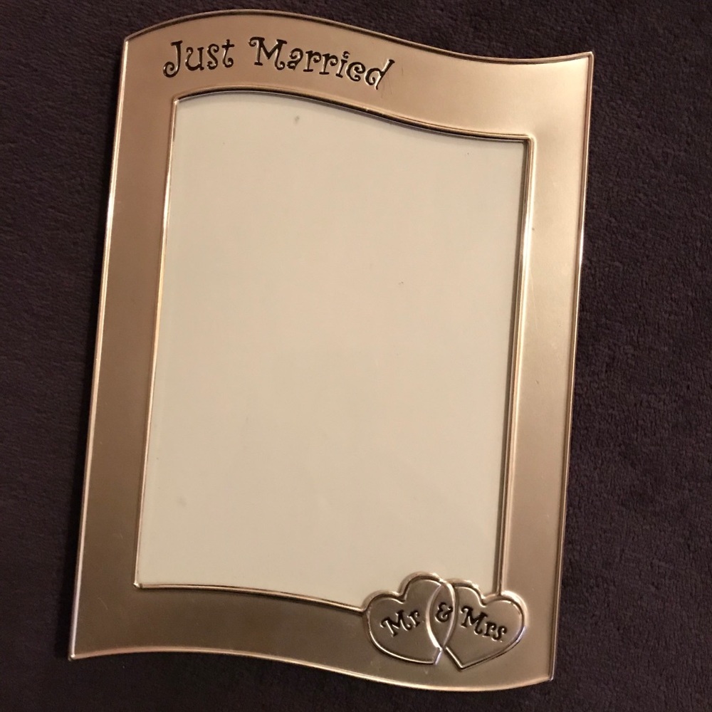 Just Married picture frame